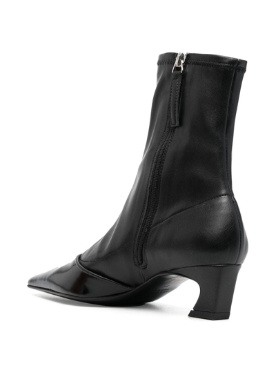 Shop Acne Studios 50mm Pointed-toe Ankle Boots In Black