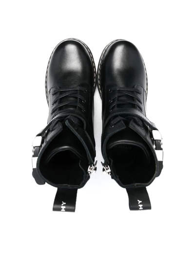 Shop Givenchy Ankle-length Leather Boots In Black