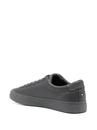 Shop Tommy Hilfiger Modern Vulc Corporate Sneakers In Grey
