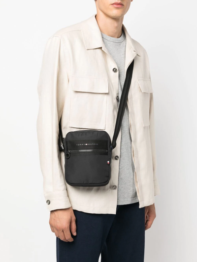 Tommy Hilfiger Horizon Mini Reporter Messenger Bag In Black | ModeSens