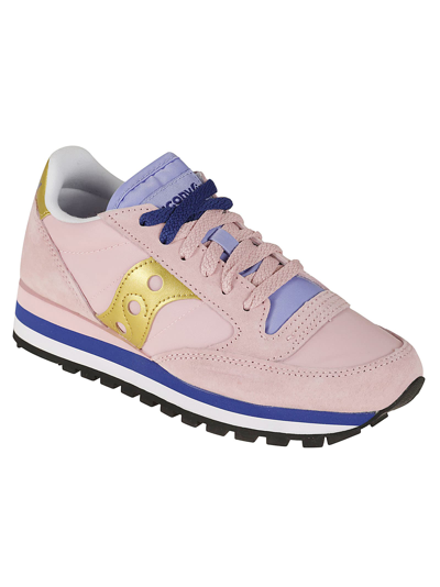 Shop Saucony Jazz Sneakers In Peach/gold