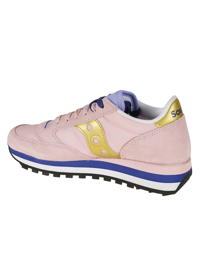 Shop Saucony Jazz Sneakers In Peach/gold