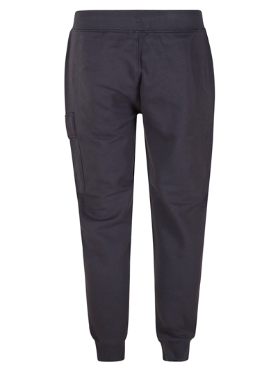 Shop C.p. Company Diagonal Raised Fleece Cargo Pants In Blue