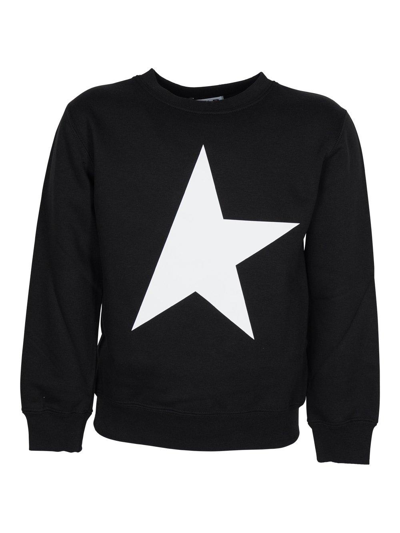 Shop Golden Goose Black Star Collection Long-sleeved Sweatshirt
