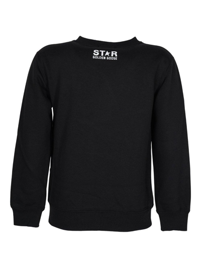 Shop Golden Goose Black Star Collection Long-sleeved Sweatshirt