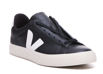 Shop Veja Campo Chromefree Sneakers In Black