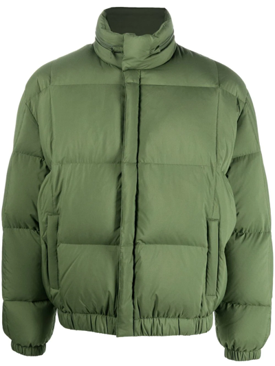 Shop Kenzo Padded Down Jacket In Green