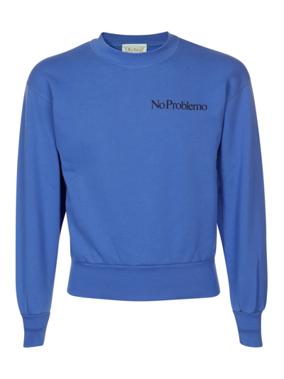 Shop Aries Mini Problemo Sweatshirt In Blu