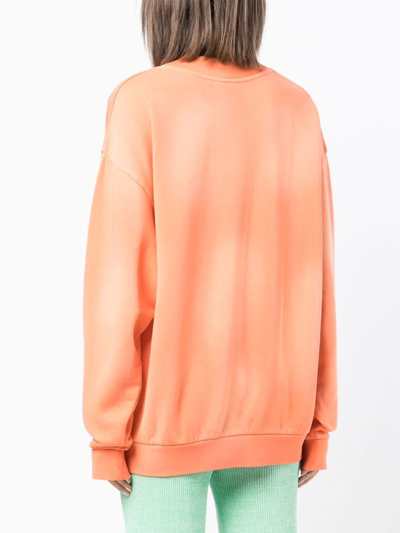 Shop The Upside Supernova Embroidered-logo Sweatshirt In Orange
