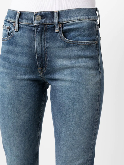 Shop Polo Ralph Lauren Washed-denim Skinny Jeans In Blue