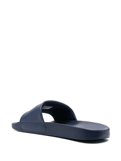 Shop Polo Ralph Lauren Polo Slide Sandals In Blue