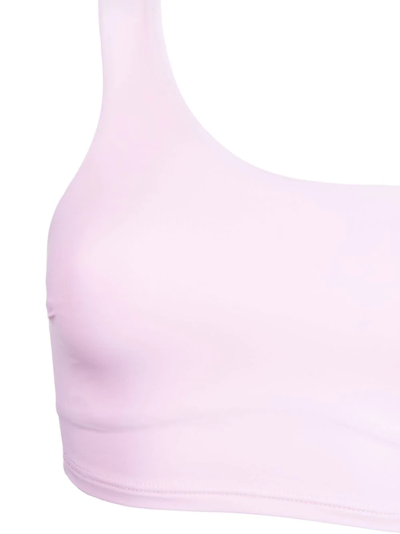 Shop Bondi Born Ollie One-shoulder Bikini Top In Pink