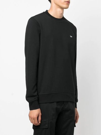 Shop Woolrich Classic Crewneck Sweatshirt In Black