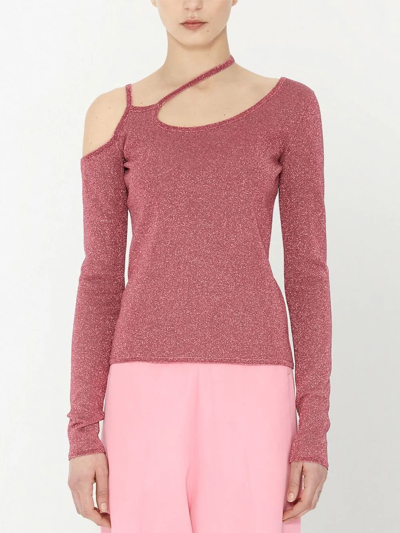JW ANDERSON ハルンヘムライントレス DR0496PG1762 575 JW ANDERSON Chain-Embellished Halterneck Top | endource