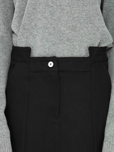 Shop Jw Anderson Short Panelled Skirt In Black