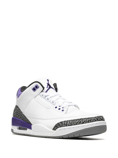Shop Jordan Air  3 "dark Iris" Sneakers In White