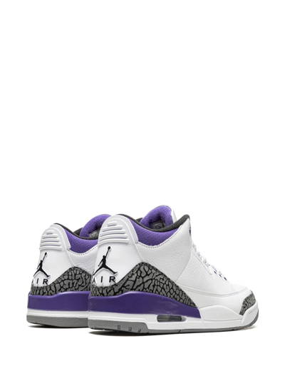 Shop Jordan Air  3 "dark Iris" Sneakers In White