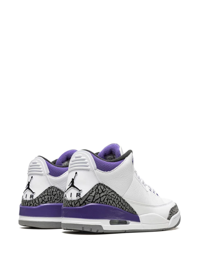 Jordan Air  3 "dark Iris" Sneakers In White