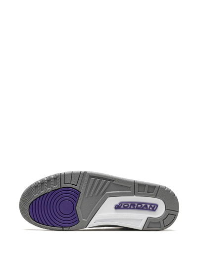 Jordan Air  3 "dark Iris" Sneakers In White