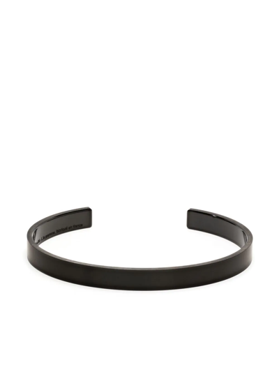 Shop Le Gramme Ribbon 9g Titanium Bracelet In Black
