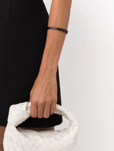 Le Gramme Black Le 9g Brushed Ribbon Bracelet In Black
