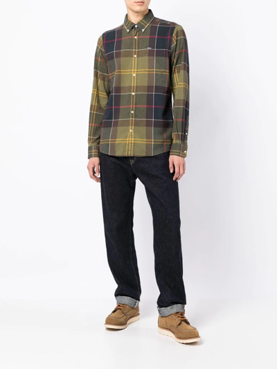 Barbour Glendaletailored Long-sleeve Shirt In Green