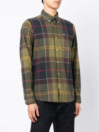 Barbour Glendaletailored Long-sleeve Shirt In Green