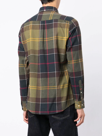 Barbour Glendaletailored Long-sleeve Shirt In Green