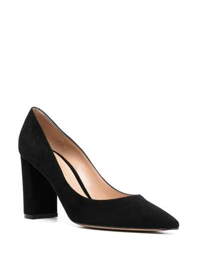 Shop Gianvito Rossi Piper 85mm Suede Pumps In Black