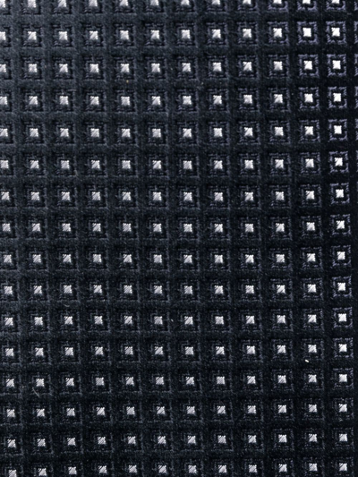 Shop D4.0 Geometric-pattern Silk Tie In Blue