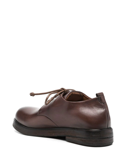 Shop Marsèll Round-toe Derby Shoes In Brown