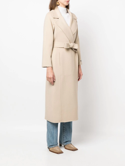 Shop Paltò Paola Belted Trenchcoat In Neutrals