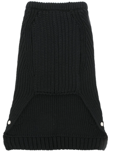 Moncler Logo-patch Knitted Dog-vest In Black