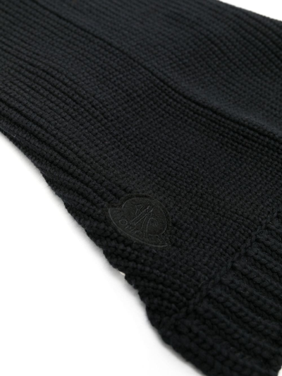 Moncler Logo-patch Knitted Dog-vest In Black