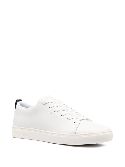 Ps By Paul Smith Ps Paul Smith Lee Leather Sneakers In White