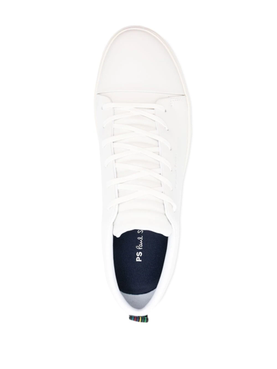 Ps By Paul Smith Ps Paul Smith Lee Leather Sneakers In White