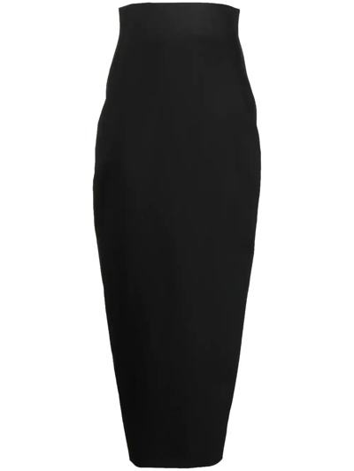 Shop Rick Owens Ultra High-waisted Pencil Skirt In Black