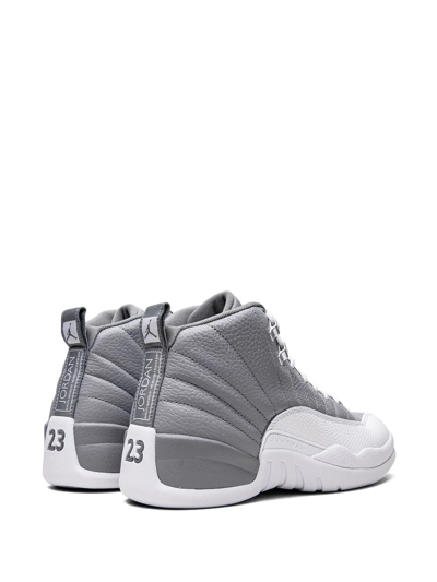 Shop Jordan Air  12 "stealth" Sneakers In Grey