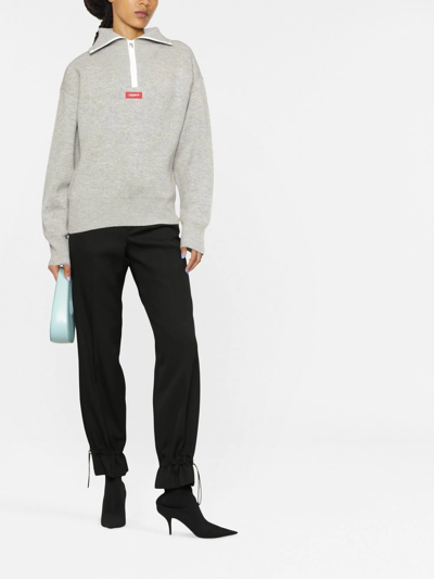 Coperni Half-zip Jumper In Grey