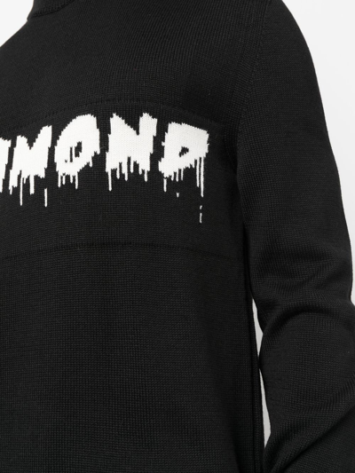 Shop John Richmond Logo-print Sweatshirt In Black