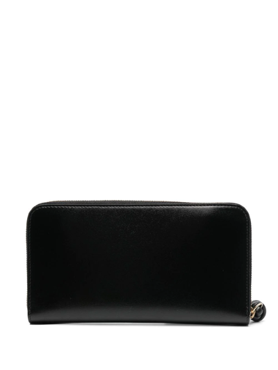 Shop Jil Sander Knot-detail Leather Purse In Black