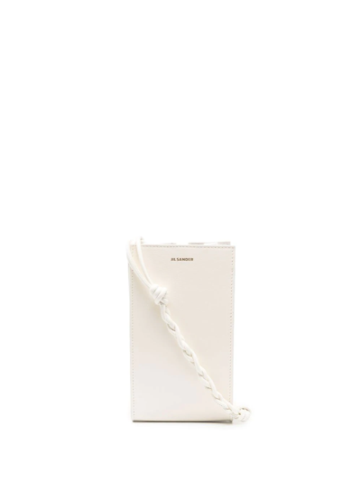 Jil Sander Foil-print Phone Holder In White
