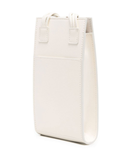Jil Sander Foil-print Phone Holder In White
