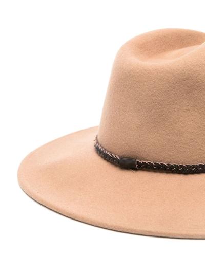 Shop Barbour Tack Wool Fedora In Brown