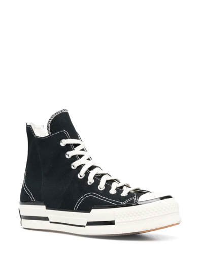 Converse Chuck 70 Plus Egret High-top Sneakers In Black