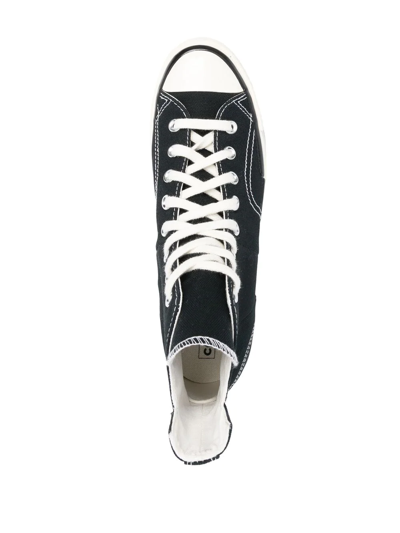 Shop Converse Chuck 70 Plus Egret High-top Sneakers In Black