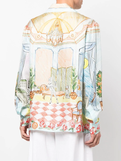 Casablanca Multicolor 'l'appartement De Reve' Shirt In Neutrals