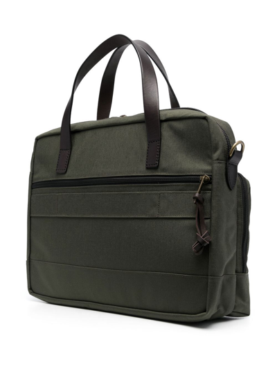 Shop Filson Multi-pocket Laptop Bag In Green