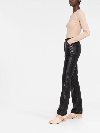 Maison Margiela Four-stitch Detail Bodysuit In Neutrals