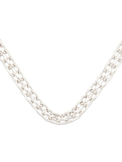 Shop Tom Wood Vintage Chain-link Necklace In Silver
